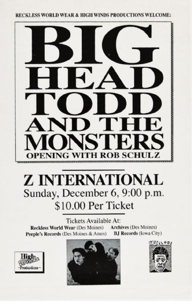 Big Head Todd And The Monsters at Z International Original Poster